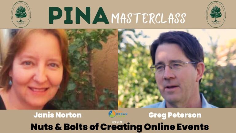 PINA Masterclass: The Nuts & Bolts of Creating Online Events For Permaculturists